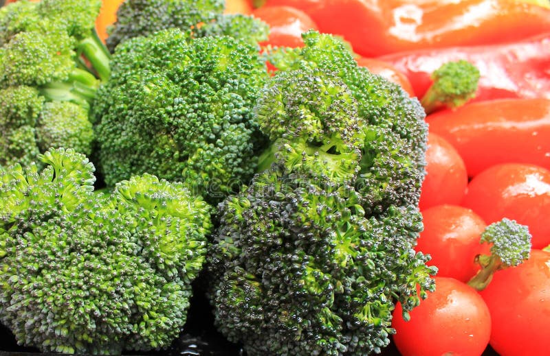 Vegetables for Grilling on a Tray Stock Image Image of black