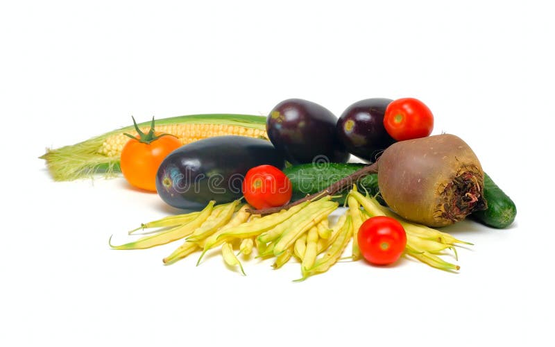 Vegetables isolated on white