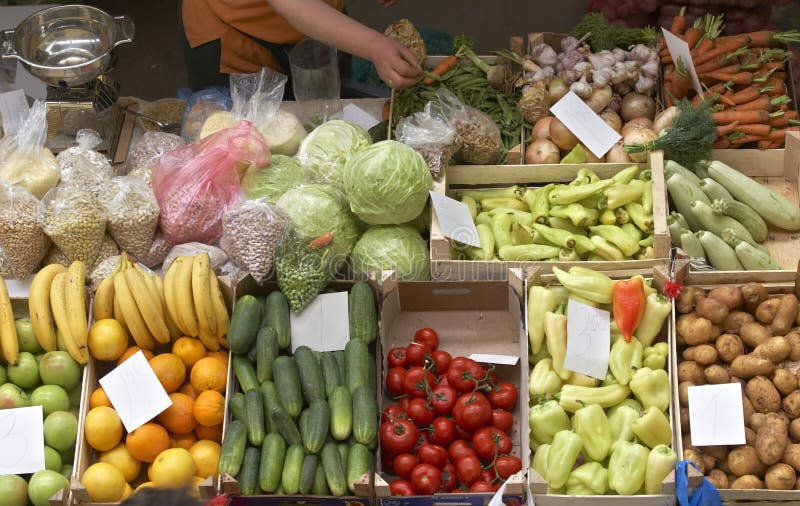 Vegetables market new royalty free stock photos