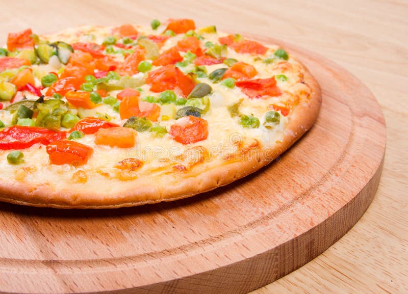 Vegetables pizza.Neapolitano ,Close-up