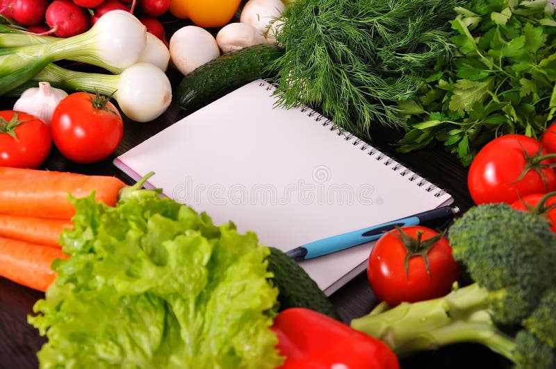 Recipe book stock photo. Image of leaf, green, garlic 40920476