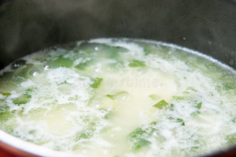 Vegetables soup pot stock image. Image of knife, culture 55709365