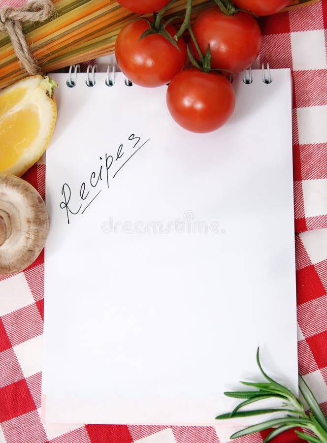 Vegetables still life with recipes blank