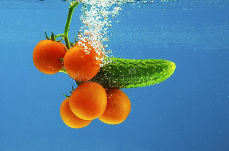Vegetables in water stock image. Image of drink, studio 7199823