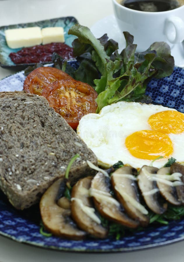 Vegetarian Breakfast In Western Style Stock Photo - Image of calorie