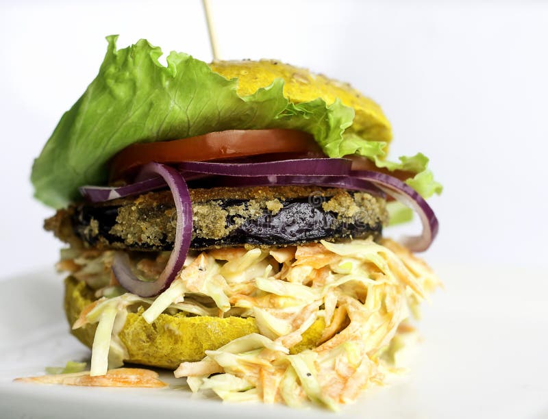 Vegetarian burger stock photo. Image of burger, bread 57662068