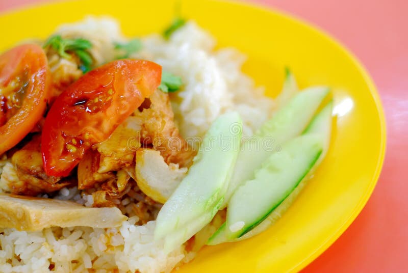 Vegetarian chicken rice stock photo. Image of vegan, cuisine 12280438