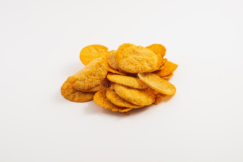 Vegetarian Chips on a White Background Close Up Stock Photo Image of