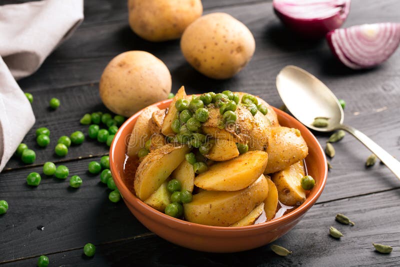 Vegetarian Dish with Stewed Potatoes Stock Image Image of potato