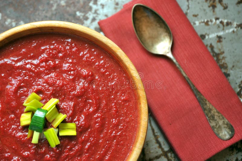 Vegetarian , healthy food with organic beet and carrot soup stock photo Vegetarian , healthy food with organic beet and carrot soup stock photo