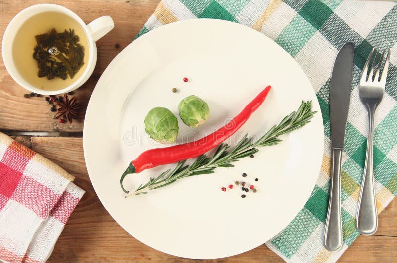 Vegetarian lunch stock photo. Image of pepper, knife 36913584
