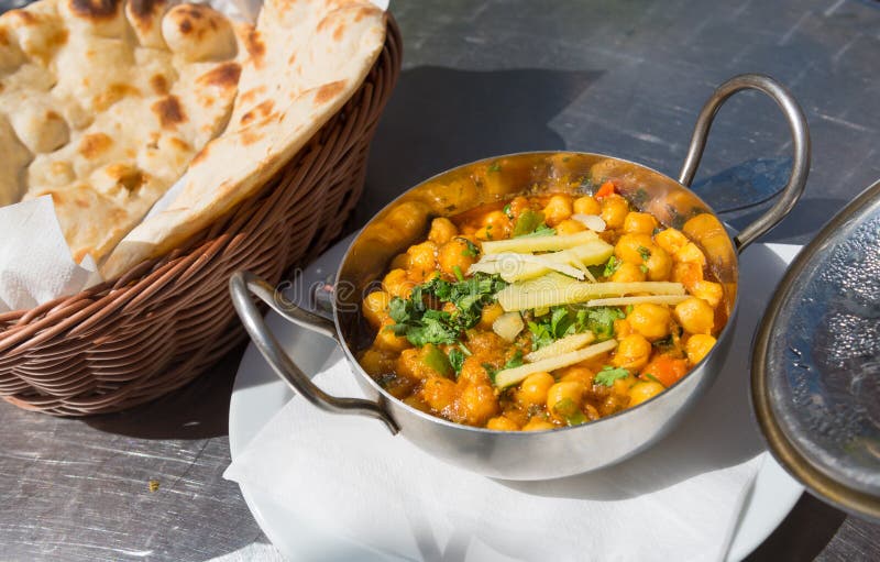 Vegetarian meal chana masala, chickpea curry, indian dish royalty free stock photo Vegetarian meal chana masala, chickpea curry, indian dish royalty free stock photo