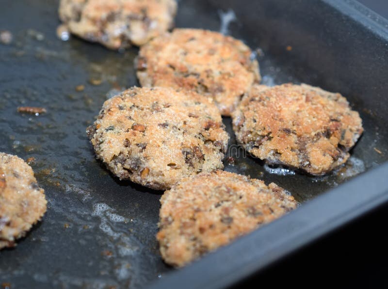 Vegetarian Mushroom Meatballs Stock Image Image of kitchen, cuisine