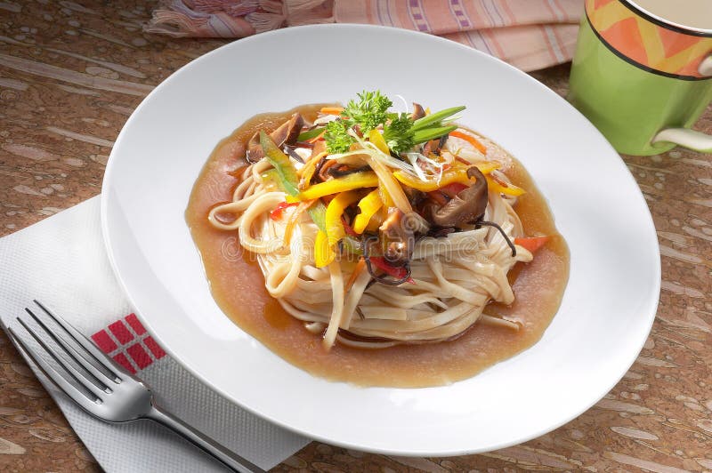 Vegetarian Noodle stock photo. Image of menu, noodle 25524442