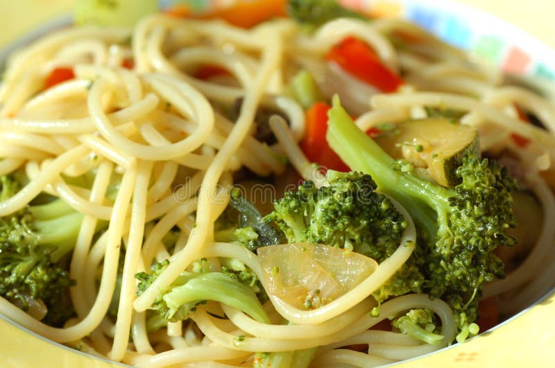 Vegetarian Noodles stock photo. Image of plate, appetite 4601964