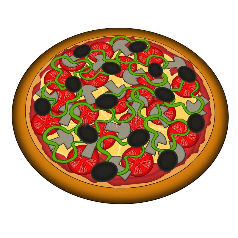 veg pizza pics clipart