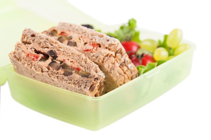 Vegetarian Sandwich and Berries Stock Image Image of berry