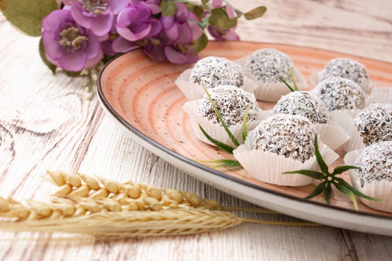 The Vegetarian Sweet Candy Balls on Table Stock Image Image of diet, organic 185294635