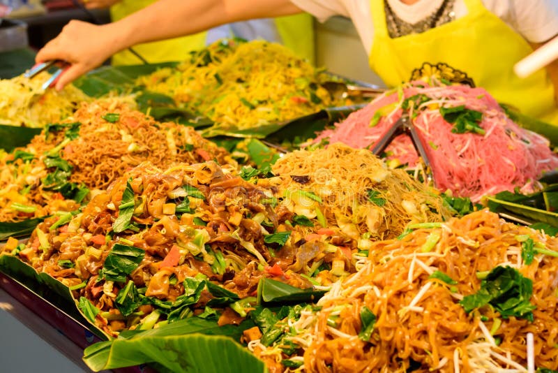 Vegetarian Traditional Street Food. Stock Photo - Image of bangkok