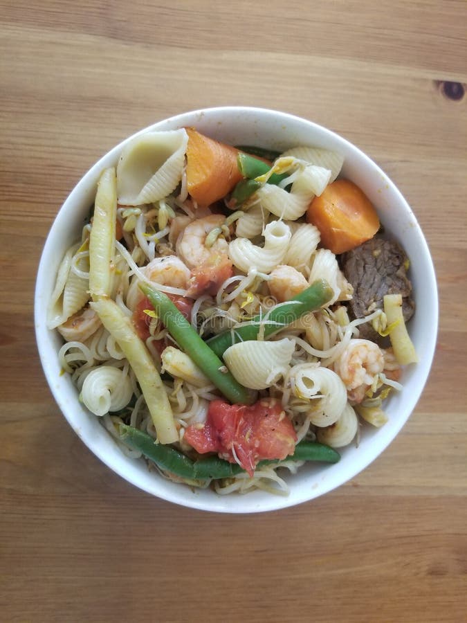 Veggie Beef Pasta stock photo. Image of produce, pasta 196795712