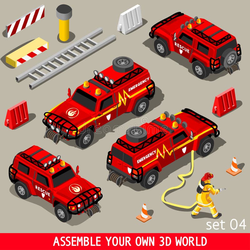 Veicolo del pronto soccorso isometrico royalty illustrazione gratis Veicolo del pronto soccorso isometrico royalty illustrazione gratis