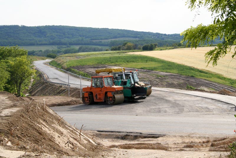 Download Veicolo della costruzione immagine stock. Immagine di rullo - 206449