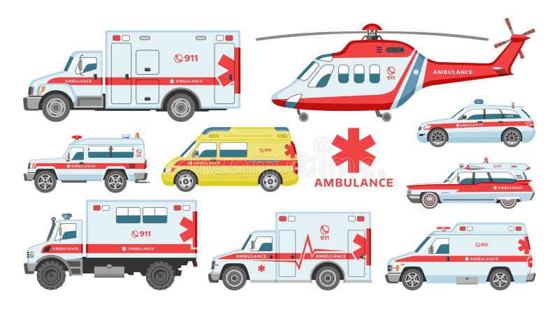 Veicolo di ambulanza-servizio di emergenza di vettore dell'automobile dell'ambulanza o furgone e trasporto di assistenza medica n