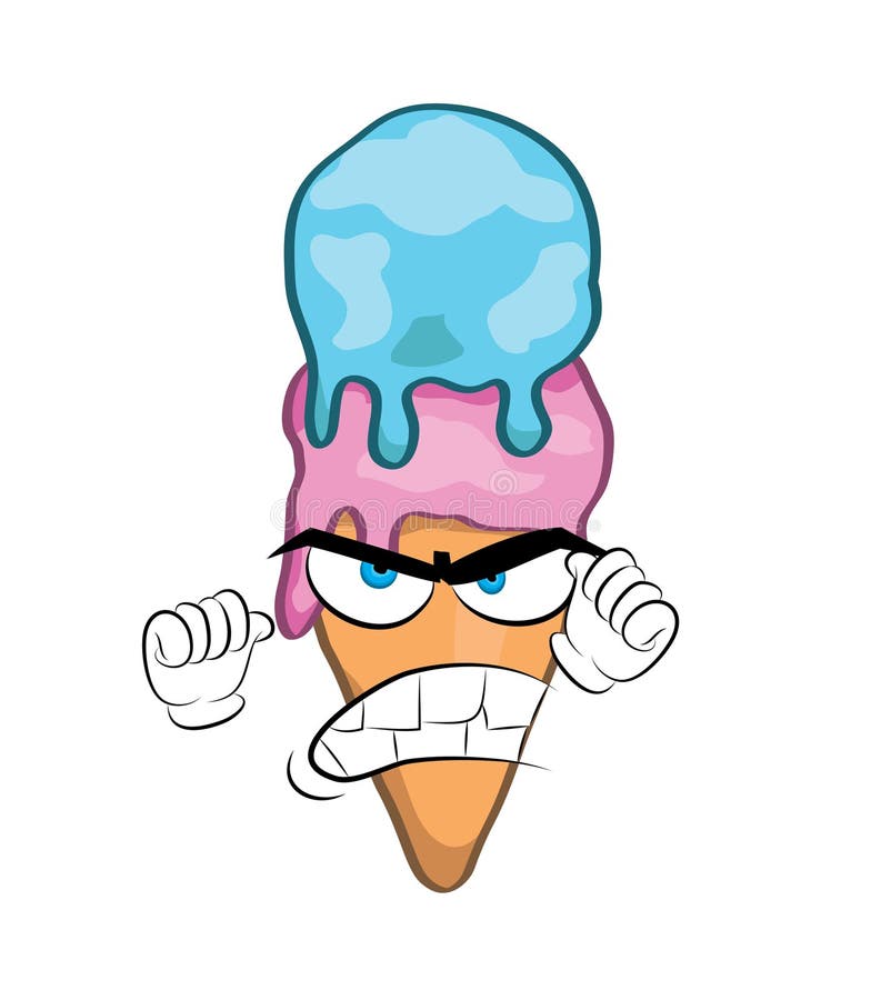 Angry Ice Cream Cartoon Stock Illustrations 316 Angry Ice Cream