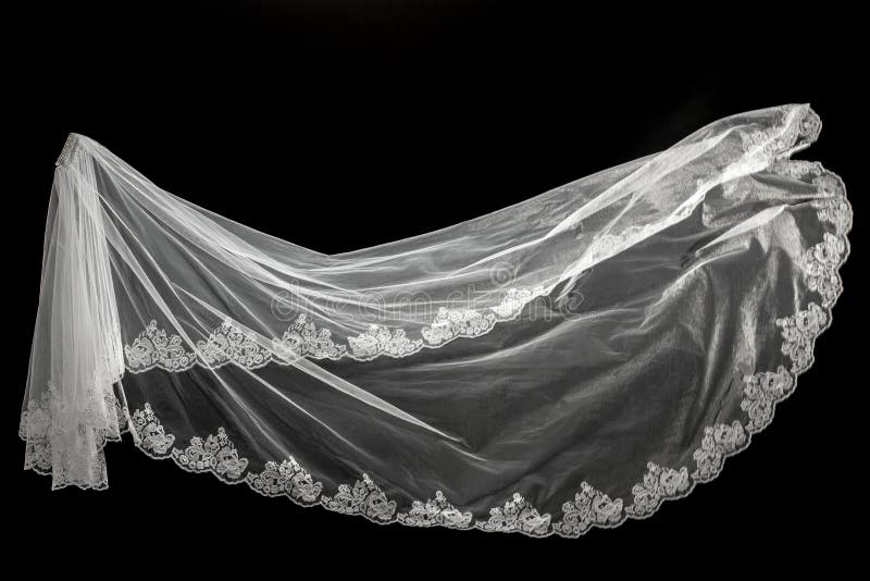 Veil on black background