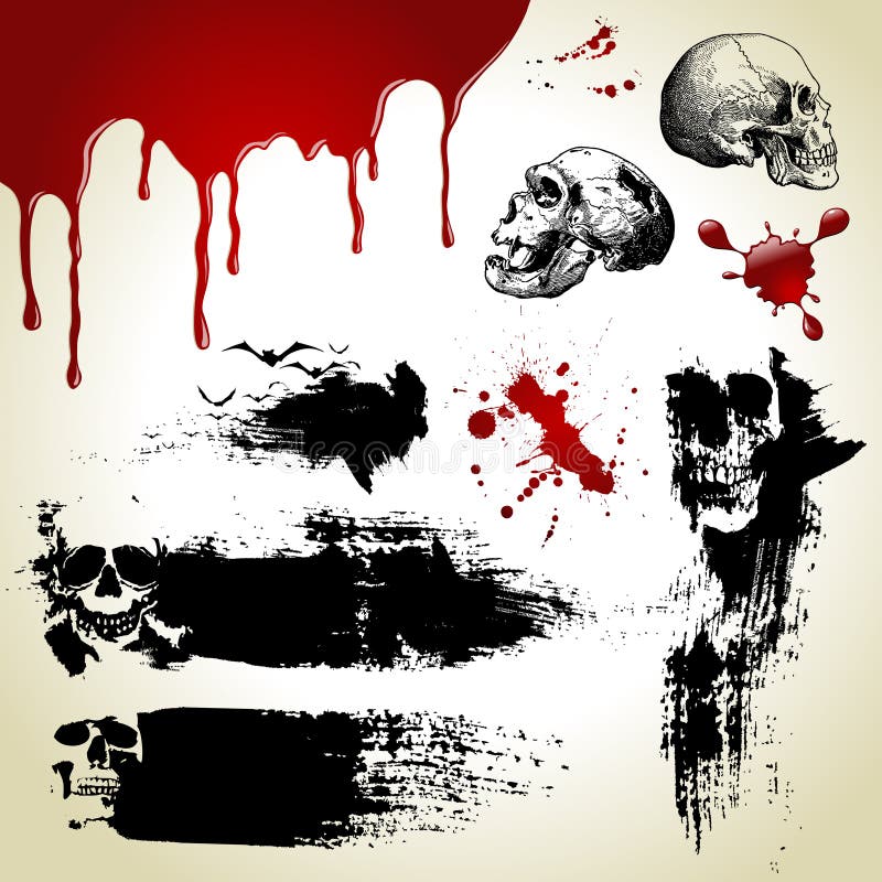 Veille de la toussaint a placé : textures effrayantes illustration libre de droits Veille de la toussaint a placé : textures effrayantes illustration libre de droits