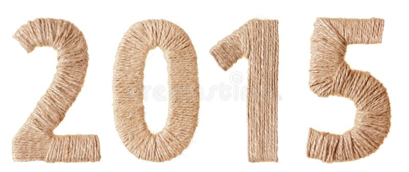 Veinte-décimo quinto Año Nuevo de los dígitos del tejido imagenes de archivo Veinte-décimo quinto Año Nuevo de los dígitos del tejido imagenes de archivo