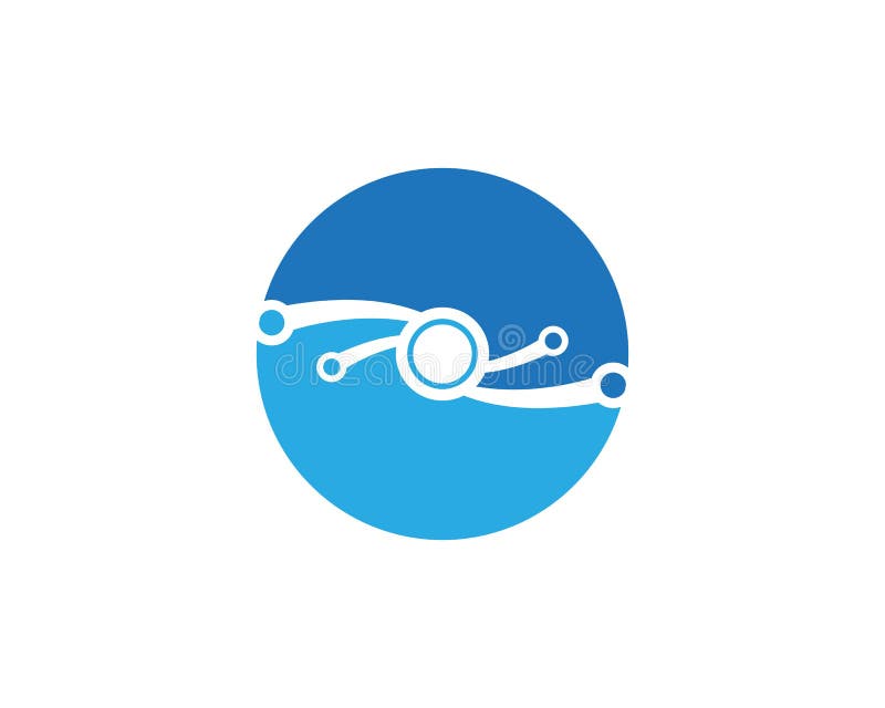Vektor app för strömkretsLogo Template symbol royaltyfri illustrationer