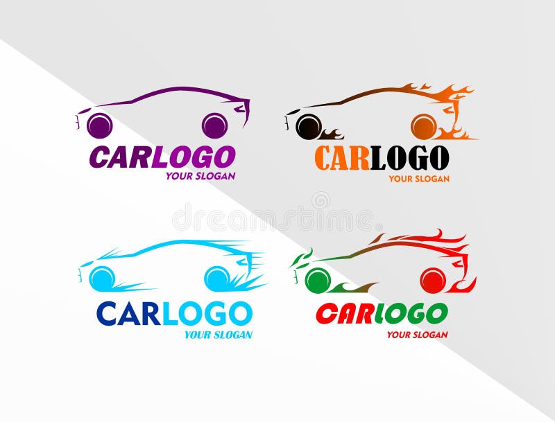 Vektor av den auto bilen Logo Collection vektor illustrationer Vektor av den auto bilen Logo Collection vektor illustrationer