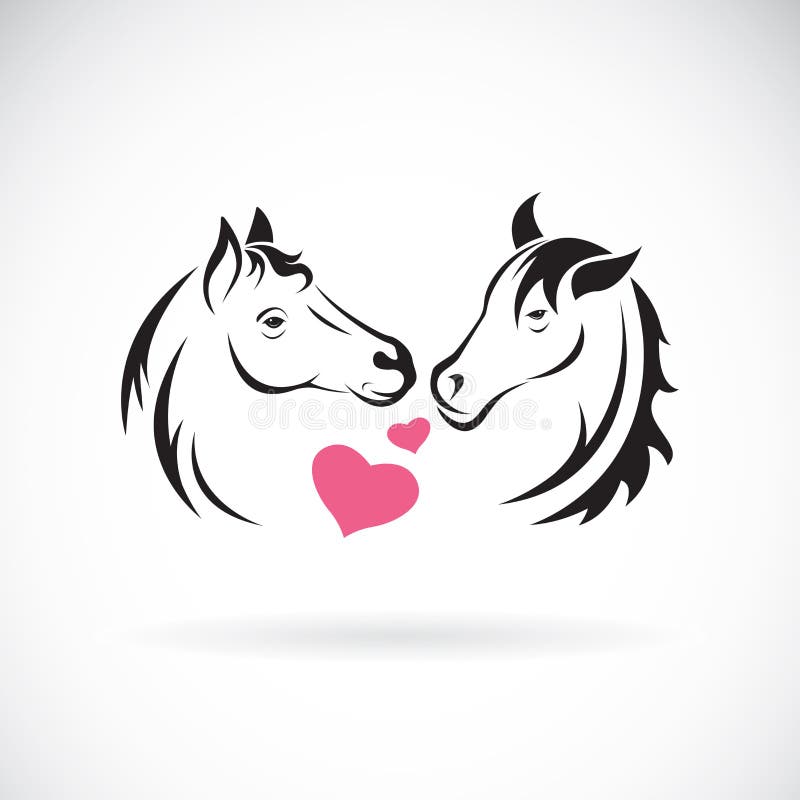 Vektor av två häst och hjärta på vit bakgrund wild djur Hästlogo eller symbol L?tt redigerbar i lager vektorillustration vektor illustrationer Vektor av två häst och hjärta på vit bakgrund wild djur Hästlogo eller symbol L?tt redigerbar i lager vektorillustration vektor illustrationer