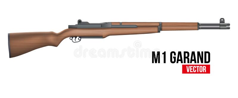 Rifle M1 Garand Vektor lizenzfreie abbildung