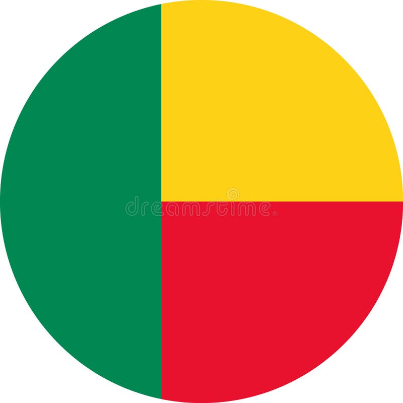 Vektor eps för Benin flaggaAfrika illustration royaltyfri illustrationer