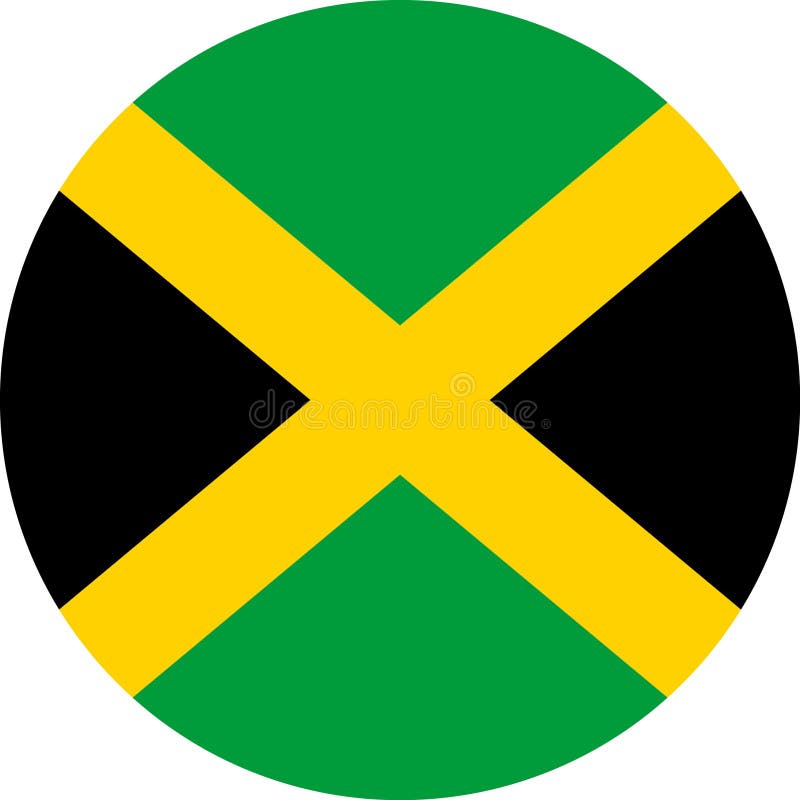 Vektor eps för illustration för Jamaica flagga amerikansk royaltyfri illustrationer Vektor eps för illustration för Jamaica flagga amerikansk royaltyfri illustrationer