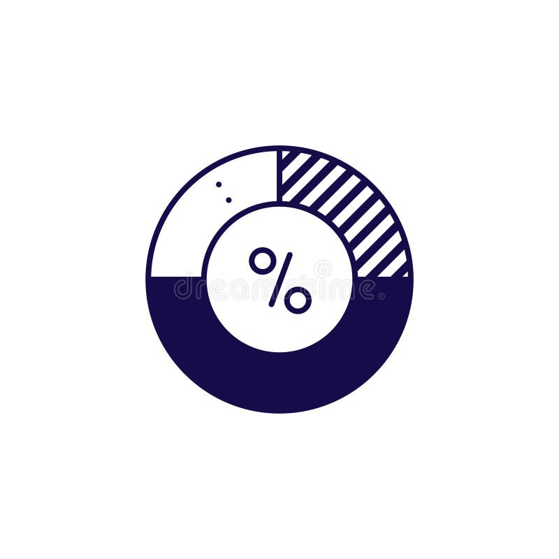 Vektor f?r symbol f?r pajdiagram Översiktsstildiagram vektor illustrationer Vektor f?r symbol f?r pajdiagram Översiktsstildiagram vektor illustrationer