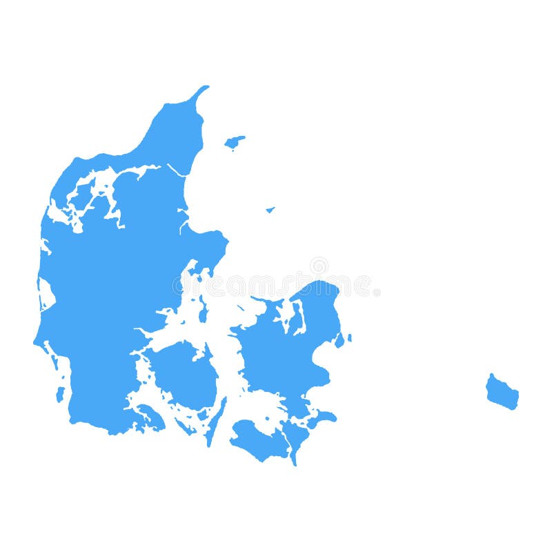 Dänemark-Karten-Satz- Vektor-Körper, Regionen, Flagge, Pixel Stock Abbildung - von karte, dänisch: