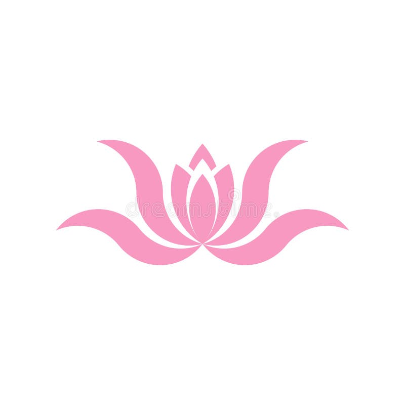 Vektor för abstrakt lotus-logotyp vektor illustrationer