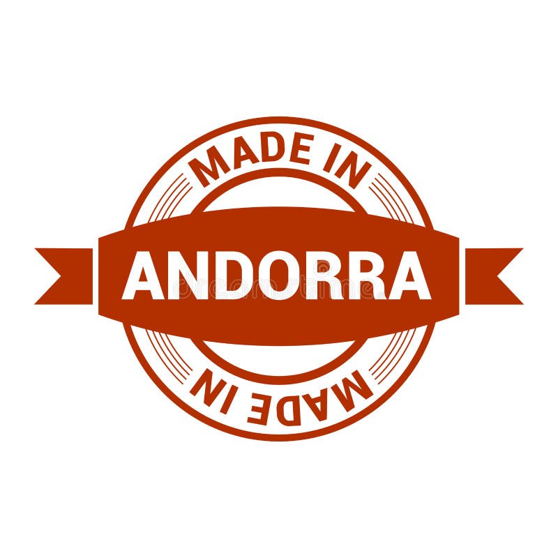Vektor för Andorra stämpeldesign vektor illustrationer