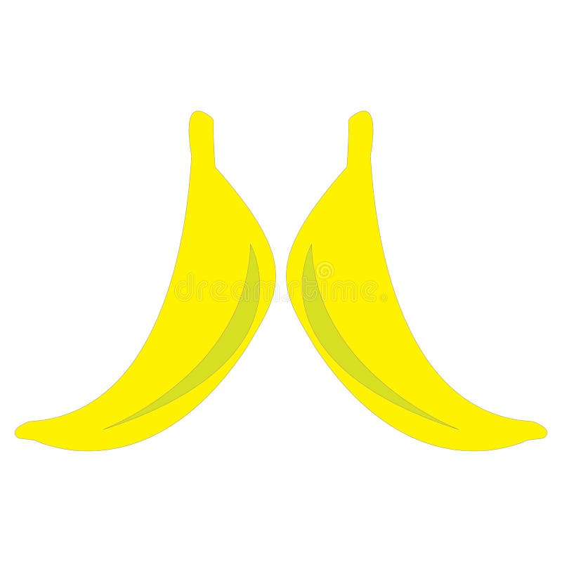 Vektormall för bananlogotyp