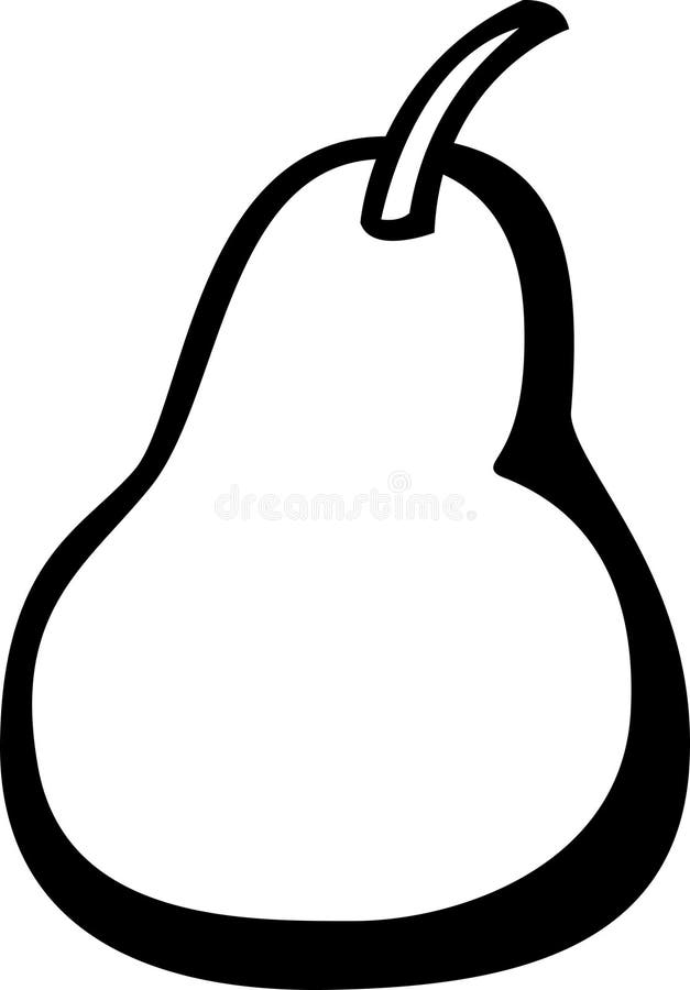 Vektor för fruktillustrationpear stock illustrationer