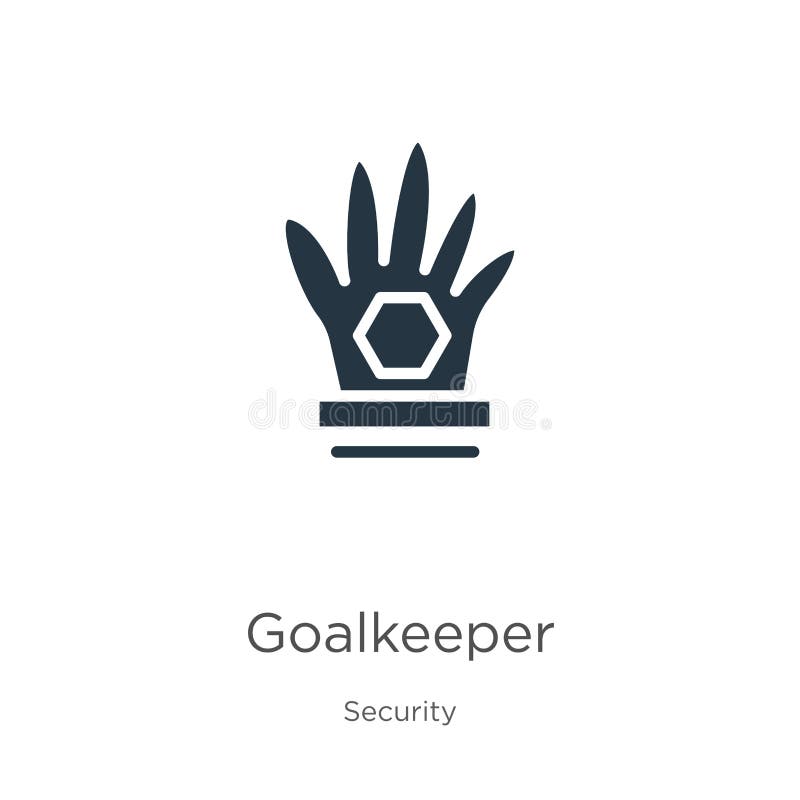 Goalkeeper icon vector. Trendy flat goalkeeper icon from security collection isolated on white background. Vector illustration can be used for web and mobile graphic design, logo, eps10. Goalkeeper icon vector. Trendy flat goalkeeper icon from security collection isolated on white background. Vector illustration can be used for web and mobile graphic design, logo, eps10
