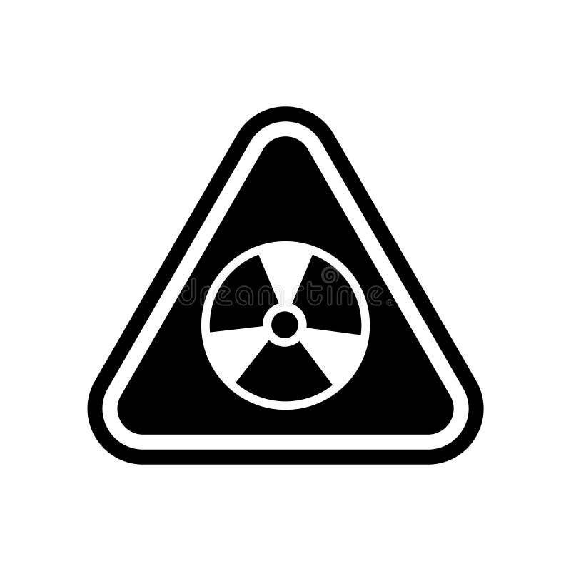 Vektor för Radiactive teckensymbol som isoleras på vit bakgrund, Radiac vektor illustrationer Vektor för Radiactive teckensymbol som isoleras på vit bakgrund, Radiac vektor illustrationer