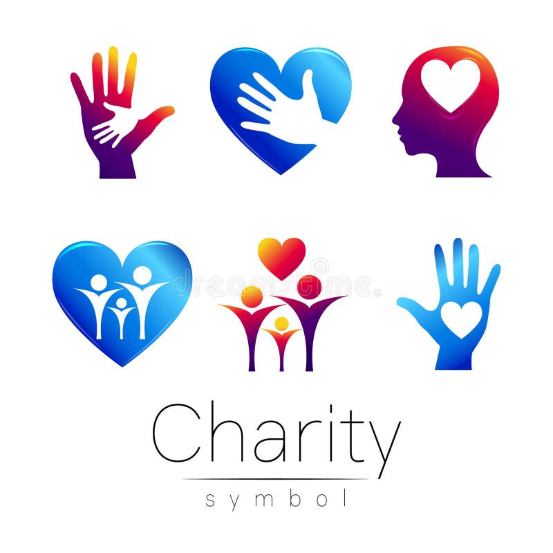Vektor-gesetzte Illustration Symbol von Nächstenliebe Unterzeichnen Sie hean Hand des Leuteherzens auf weißem Hintergrund Violett stock abbildung Vektor-gesetzte Illustration Symbol von Nächstenliebe Unterzeichnen Sie hean Hand des Leuteherzens auf weißem Hintergrund Violett stock abbildung