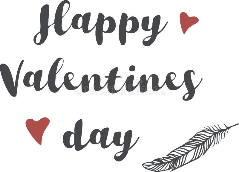 Vektor-Illustration mit glücklicher Valentinsgrußtagesbenennung vektor abbildung Vektor-Illustration mit glücklicher Valentinsgrußtagesbenennung vektor abbildung