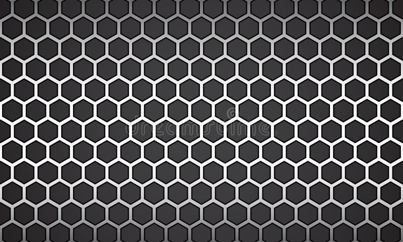 Vektor-Illustrationslinie weißes Hexagon mit schwarzem Hintergrund vektor abbildung Vektor-Illustrationslinie weißes Hexagon mit schwarzem Hintergrund vektor abbildung