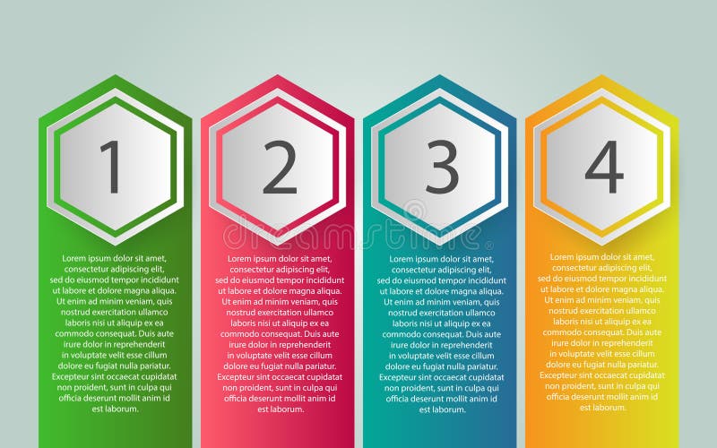 Vektor Infographic-Aufkleberdesign mit Ikonen und 4 Wahlen oder Schritt stock abbildung Vektor Infographic-Aufkleberdesign mit Ikonen und 4 Wahlen oder Schritt stock abbildung