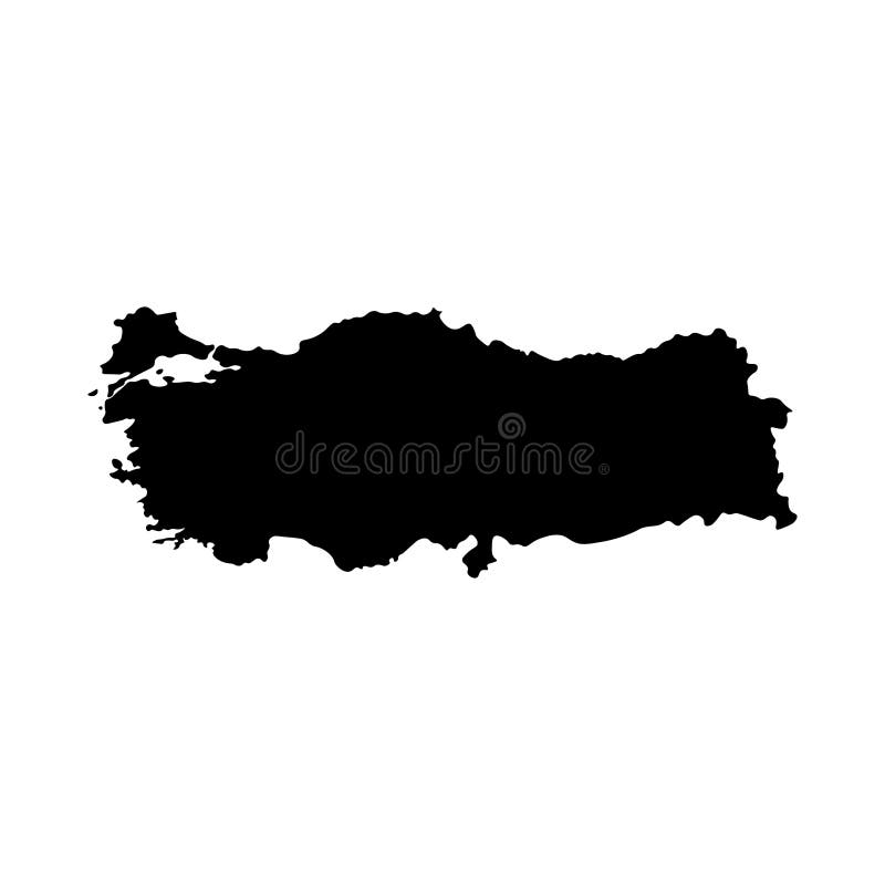 Vektor isolerad illustrationsymbol med den förenklade översikten av Republiken Turkiet stock illustrationer Vektor isolerad illustrationsymbol med den förenklade översikten av Republiken Turkiet stock illustrationer